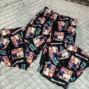 The Golden Girls Pajama Pants Squad Goals Colorful Black medium, preowned